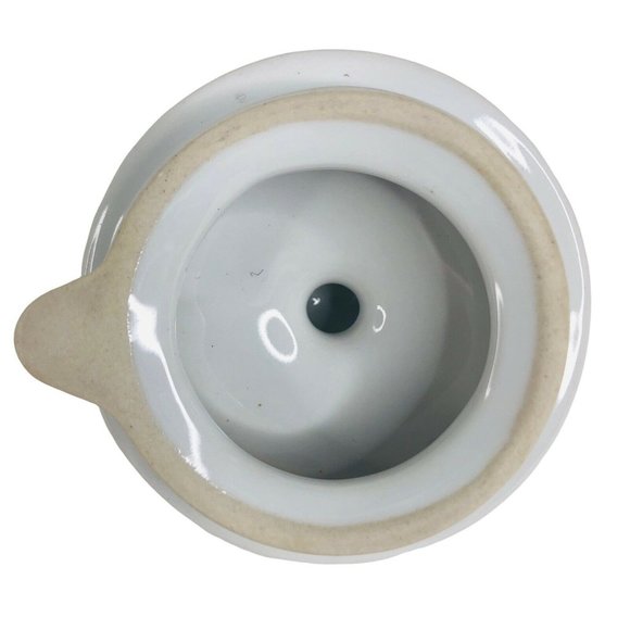 Walt Disney World Mickey Mouse Teapot Blue Brown Stripe White Thailand Unused - Picture 12 of 12